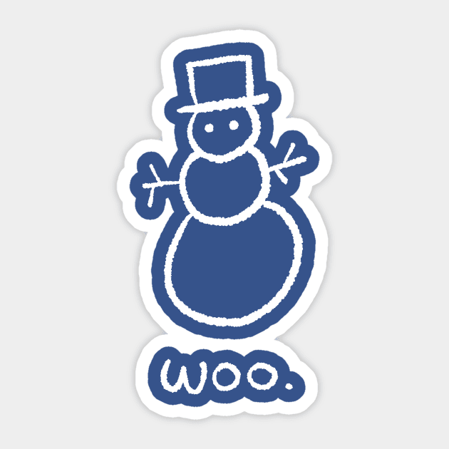 Minimalist Holidays - Woo. Sticker by tigerbright